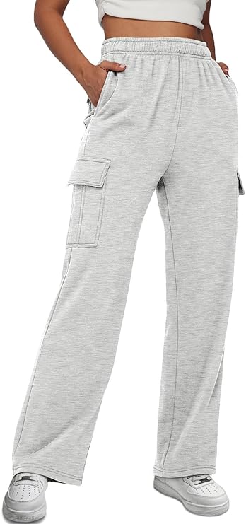 Flap Pocket Side Drawstring Waist Sweatpants