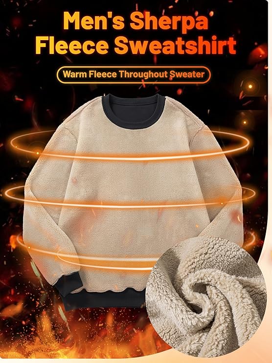 Solid Thermal Lined Sweatshirt