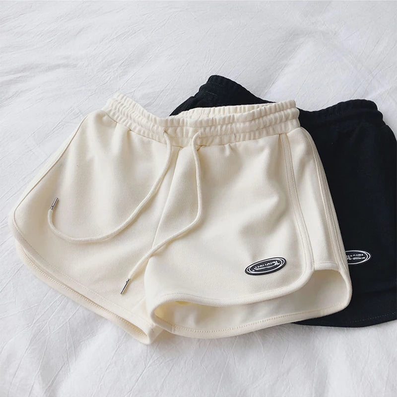 Summer Women Casual Drawstring Sports Shorts