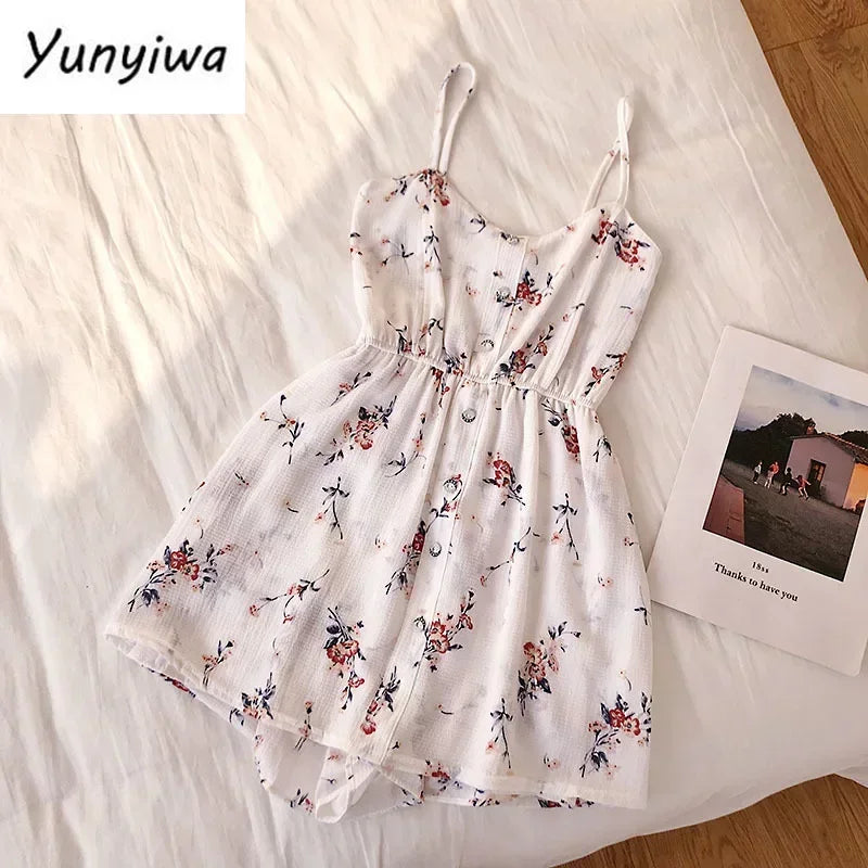 Sleeveless Floral Women Jumpsuit