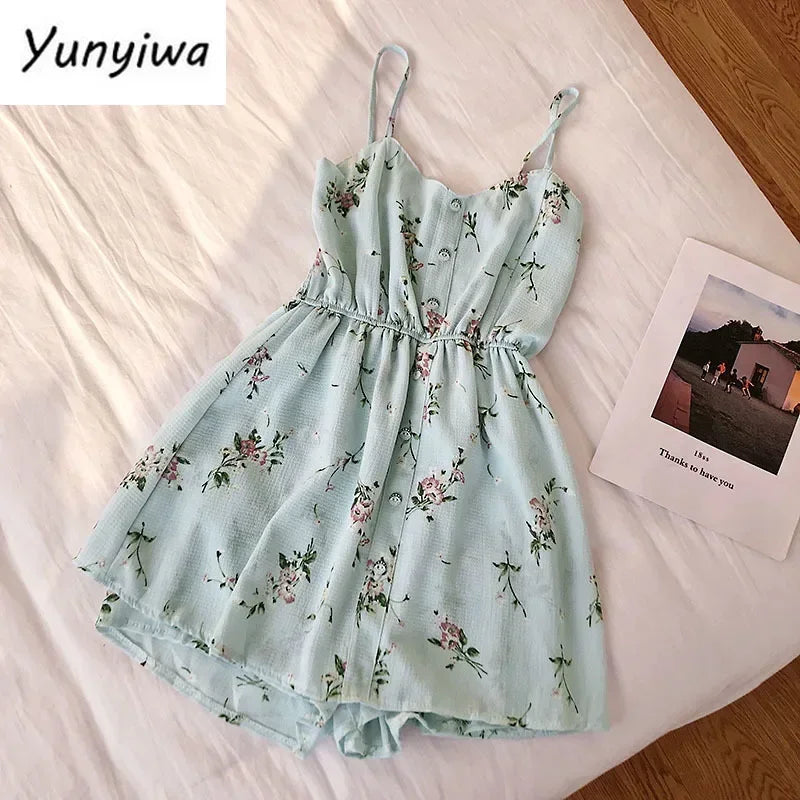 Sleeveless Floral Women Jumpsuit