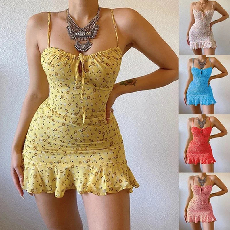 Women's Casual Floral Camisole Dress
