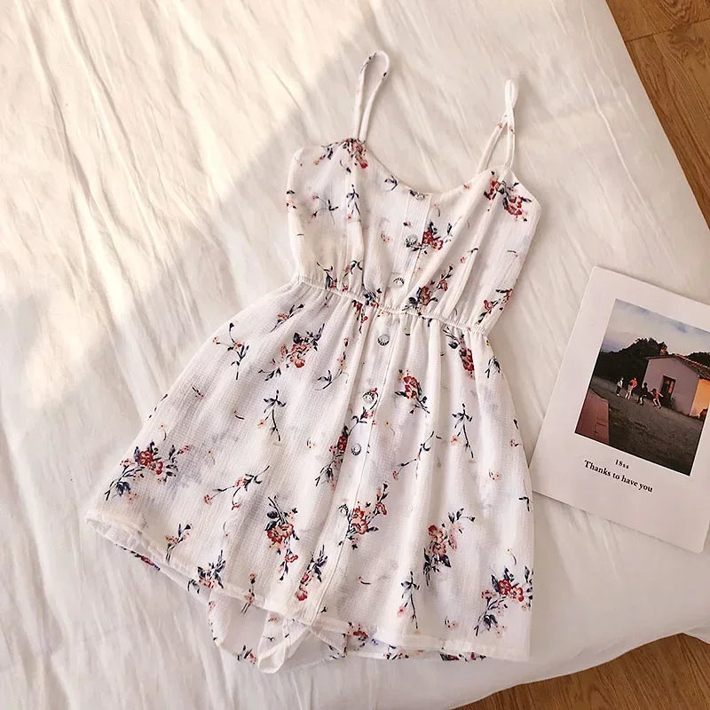 Sleeveless Floral Women Jumpsuit