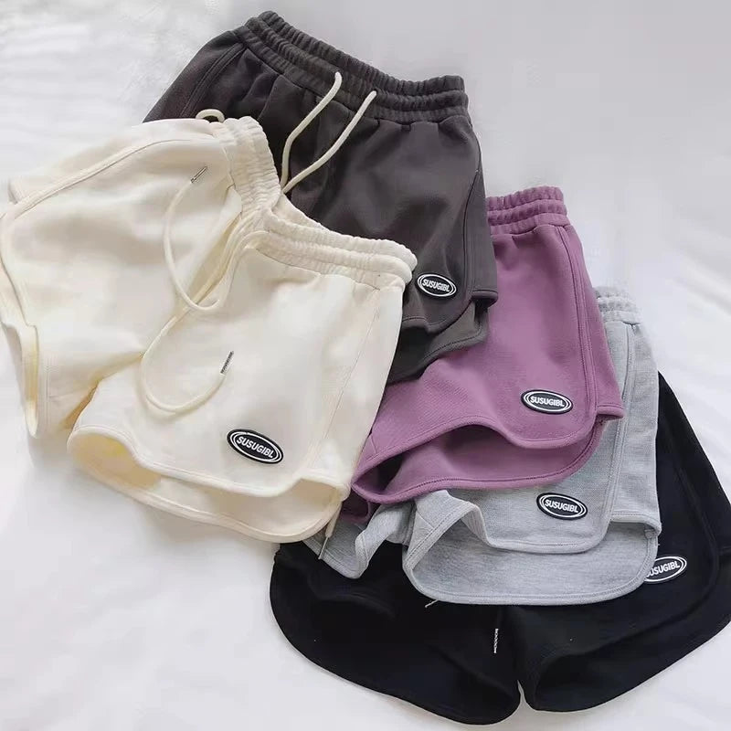 Summer Women Casual Drawstring Sports Shorts