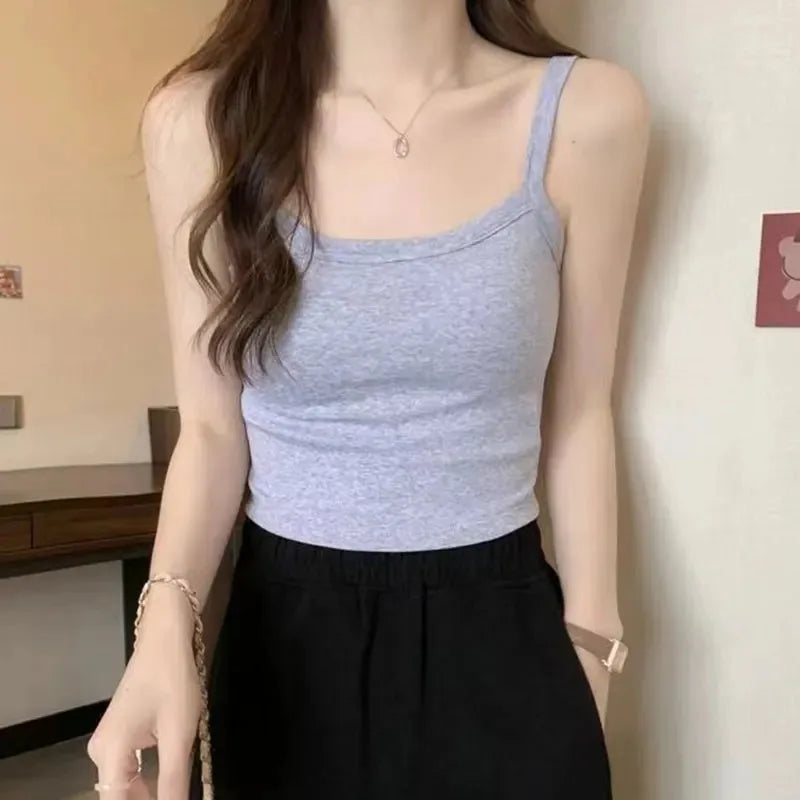 Women Sleeveless Crop Top
