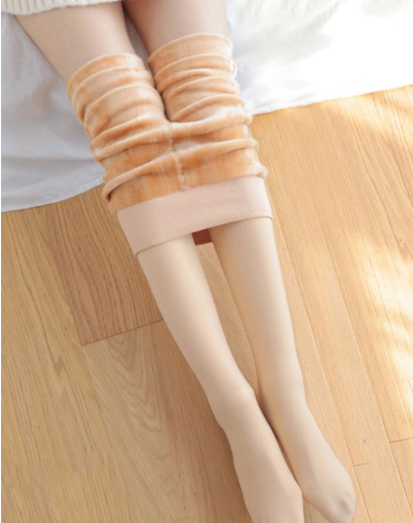 Solid Fuzzy Tights