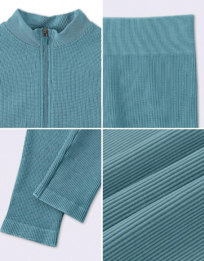 Women's Matte Finish Sports Outfit For Cold Weather