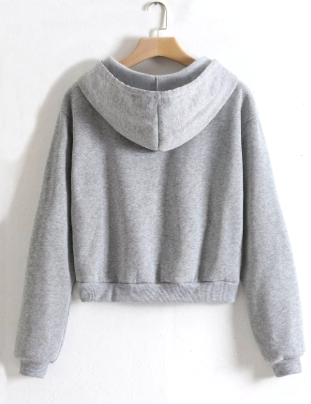 Women's Hooded Sweatshirt With Drawstring