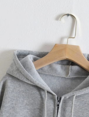 Women's Hooded Sweatshirt With Drawstring