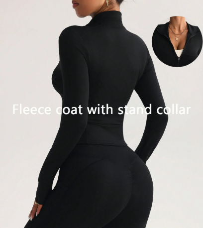 Warm & Soft Long Sleeve Zip-Up Jacket