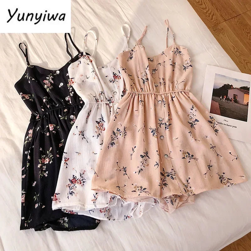 Sleeveless Floral Women Jumpsuit